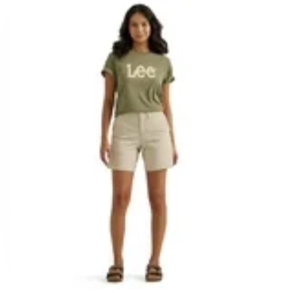 LEE WOMEN’S REGULAR FIT CHINO WALKSHORT. SIZE 10 - Picture 1 of 9